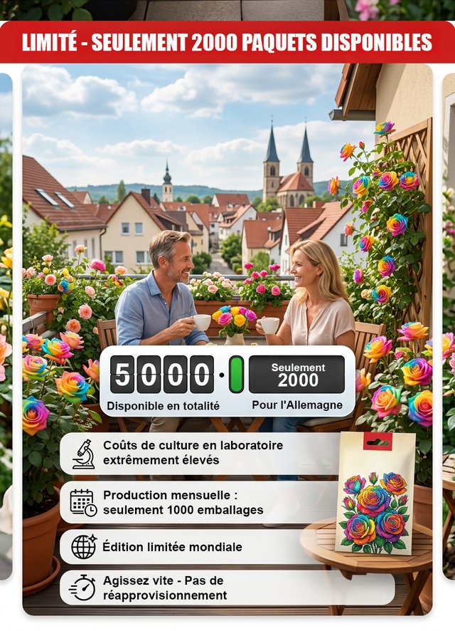 Graines de roses à 7 couleurs - Cultivez-les facilement chez vous dès maintenant!